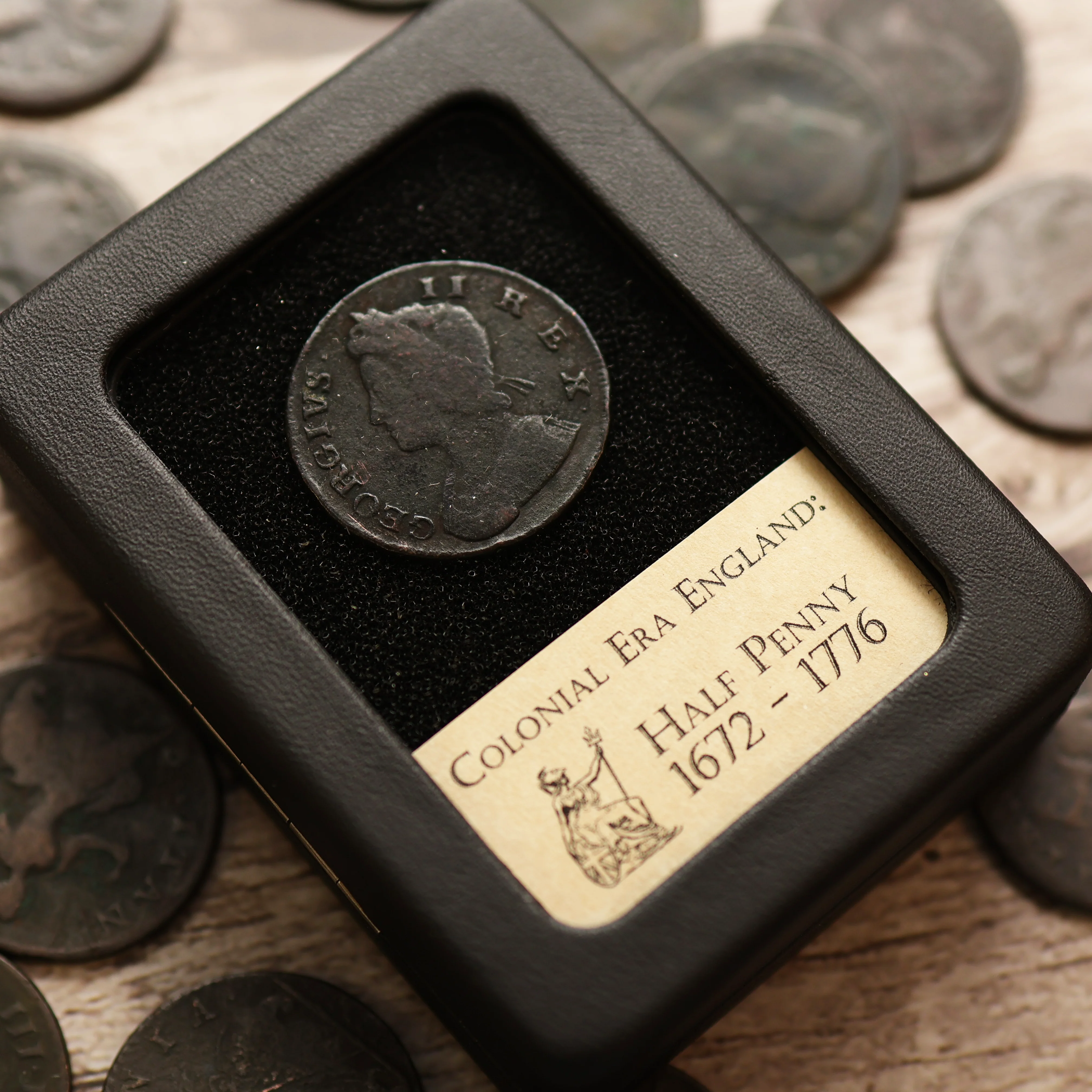 Colonial Era England | Copper Half Penny - Image 2
