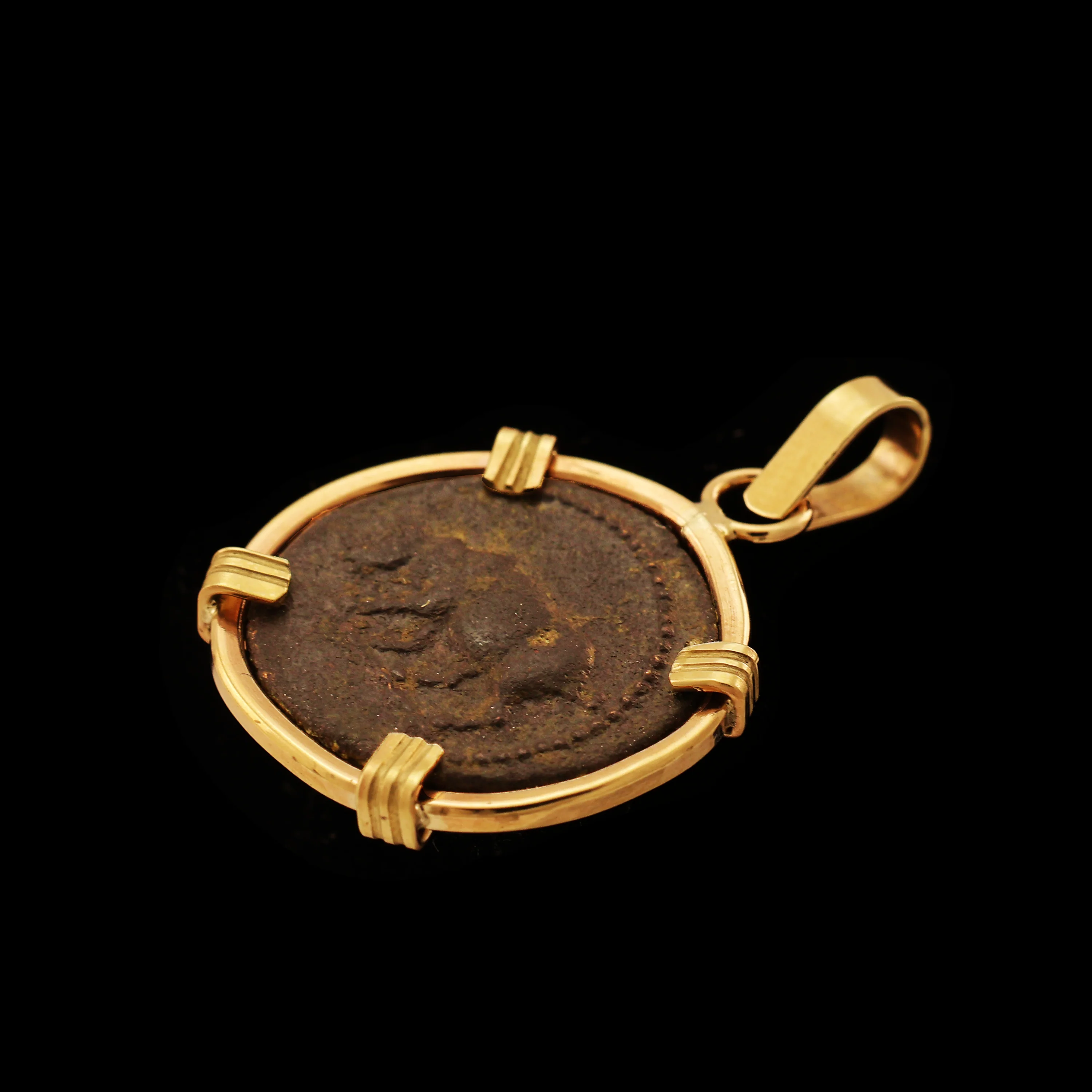 Roman Rhinoceros Coin Pendant - Image 3