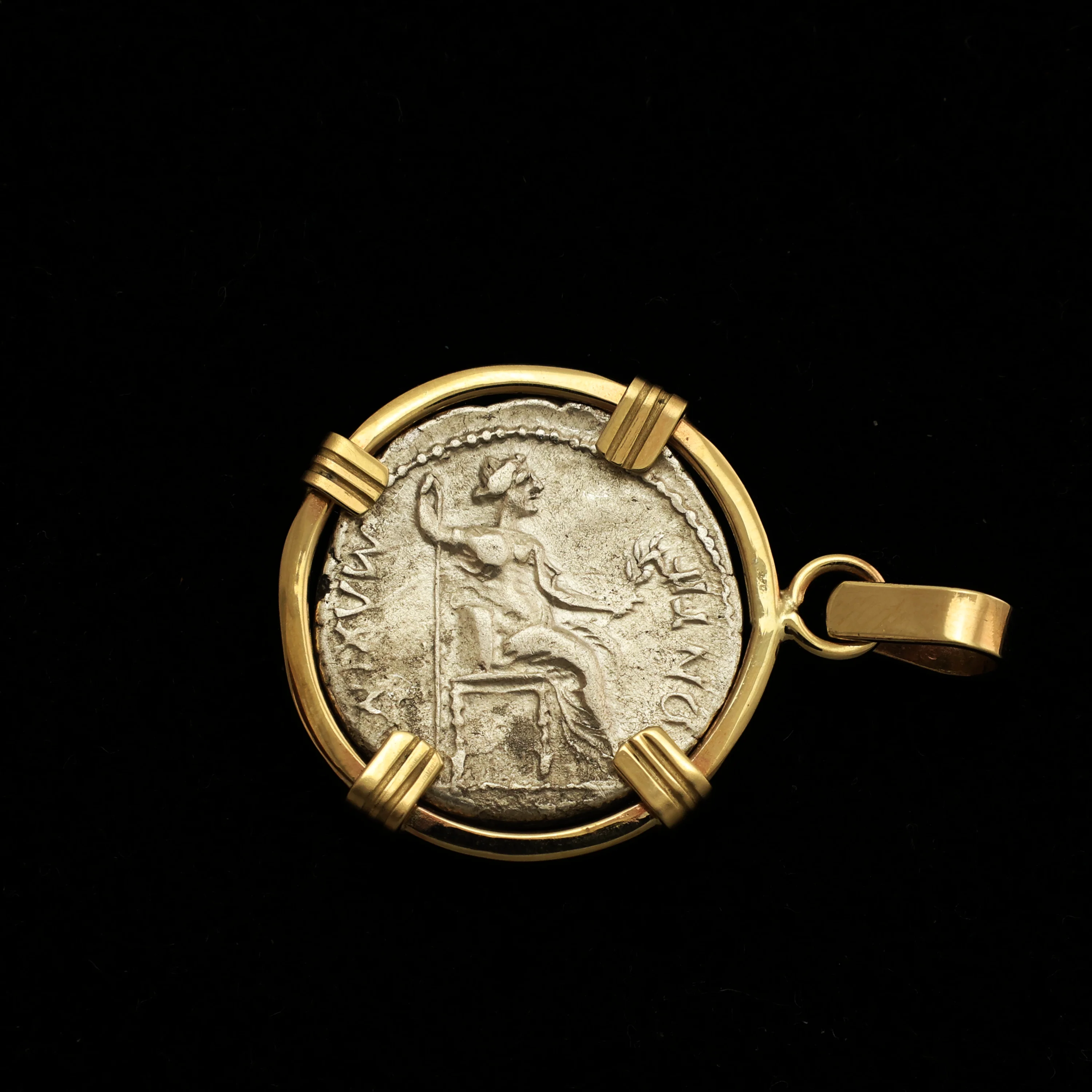 Emperor Tiberius Denarius Pendant - Image 2