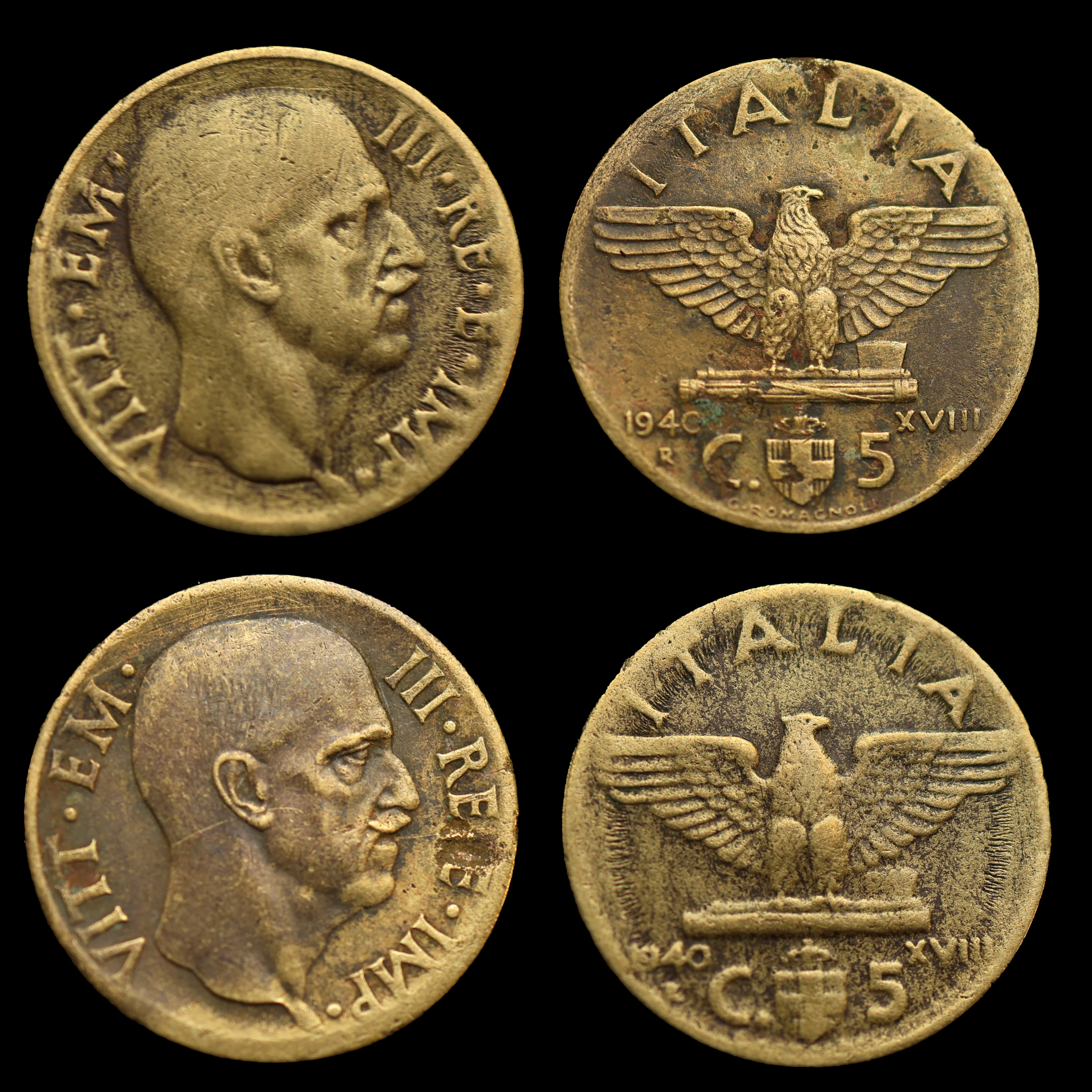 Italian Fascist Coin | 5 centesimi - Image 3