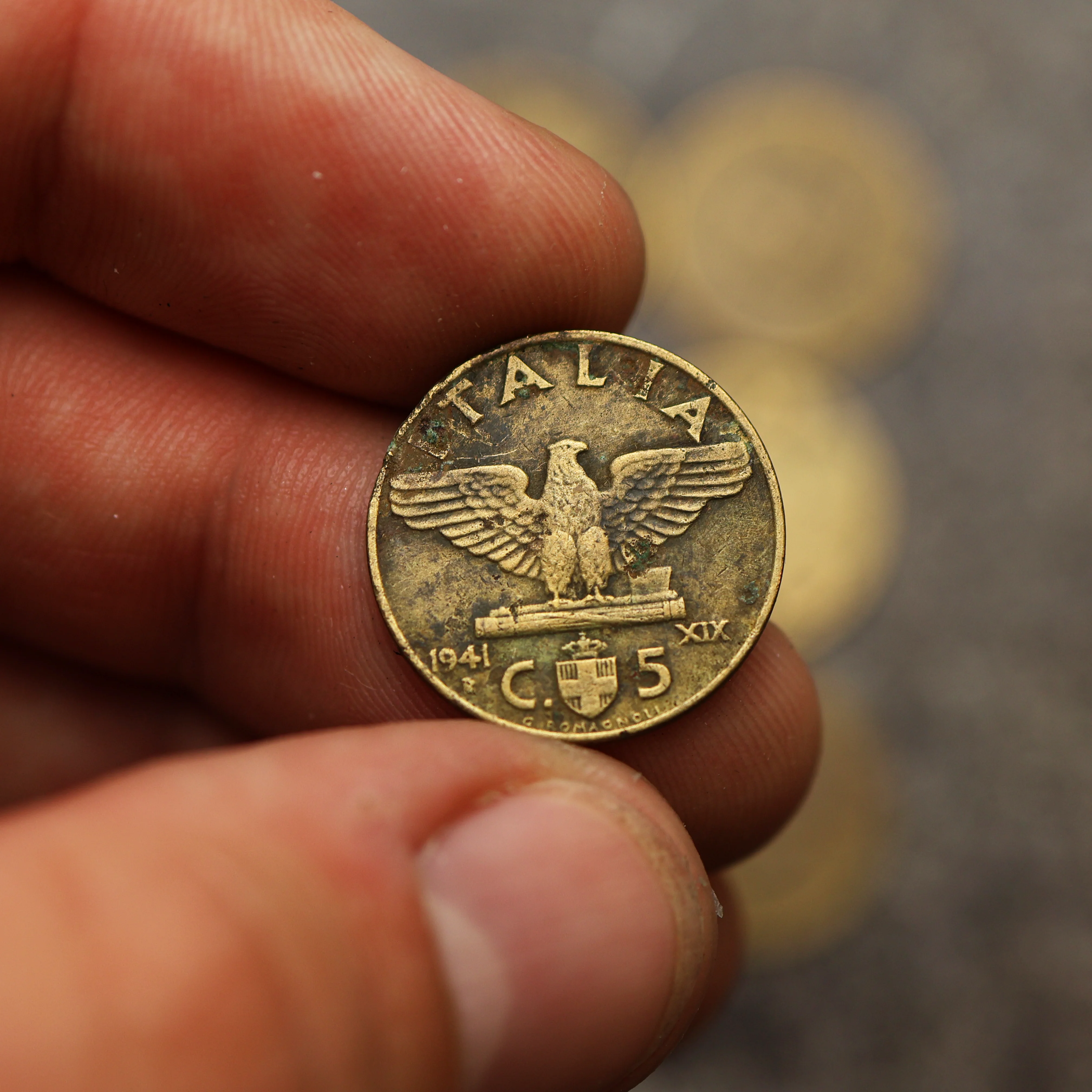 Italian Fascist Coin | 5 centesimi - Image 4