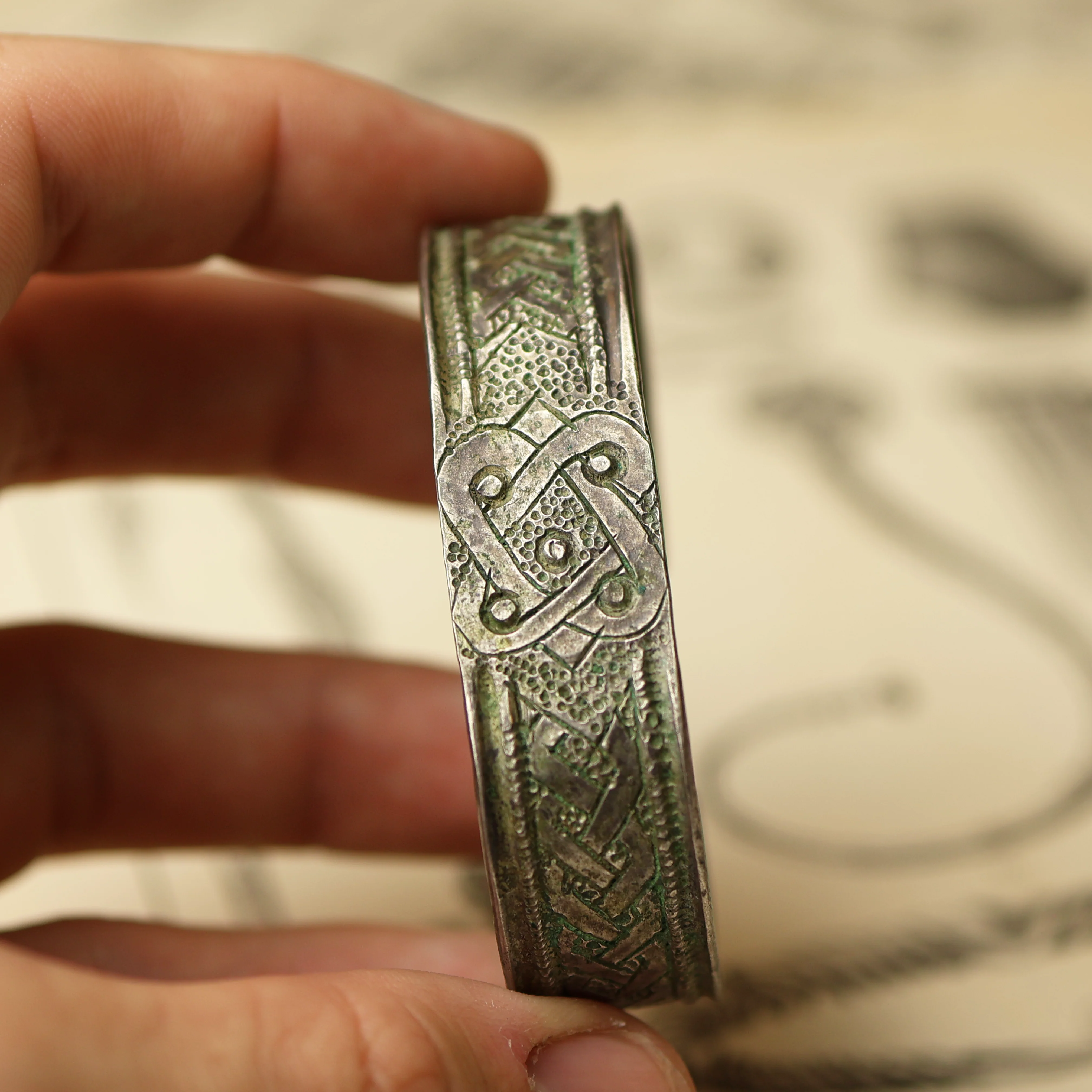 Viking Silver Bracelet - Image 2