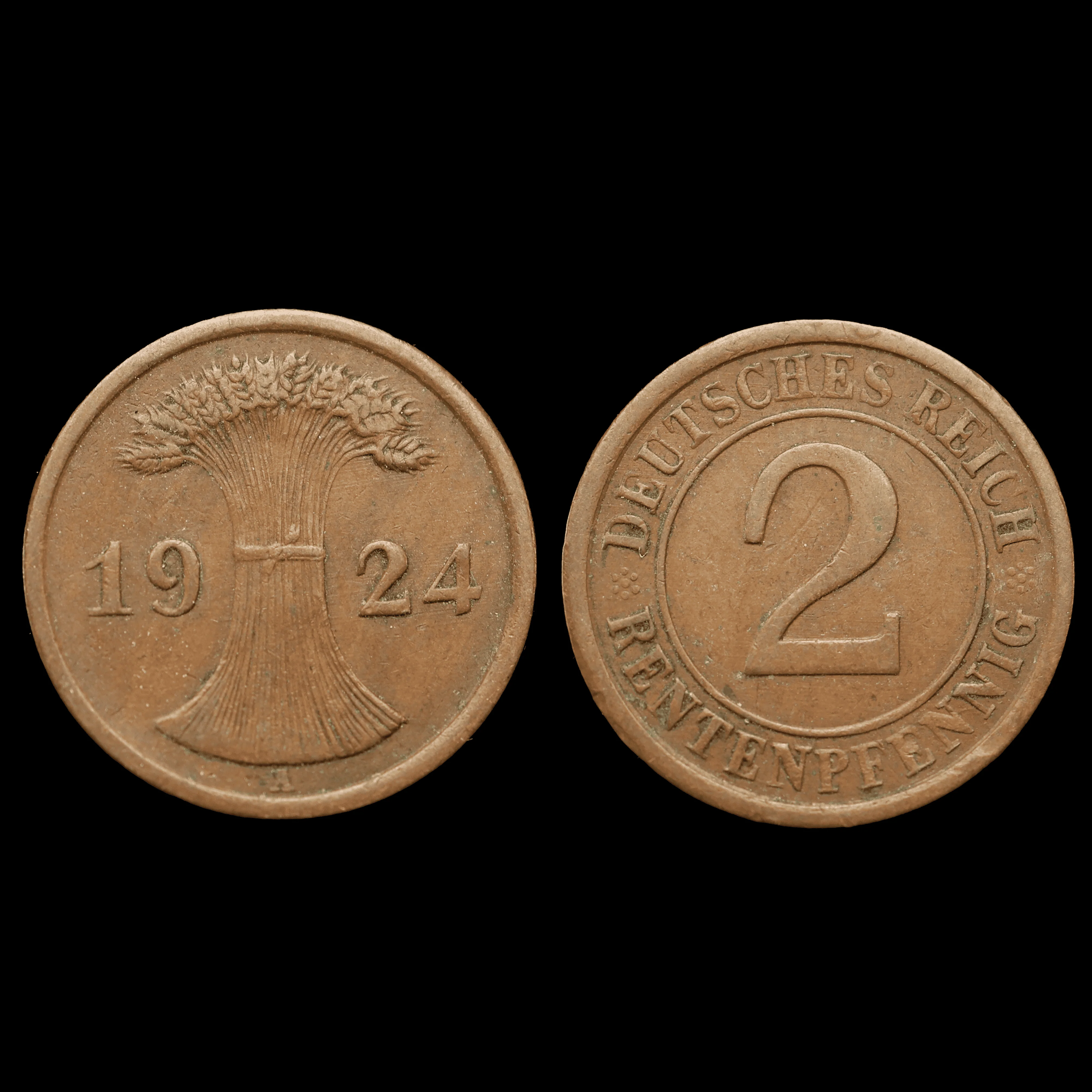 Weimar republic coin | 2 RentenPfennig - Image 3