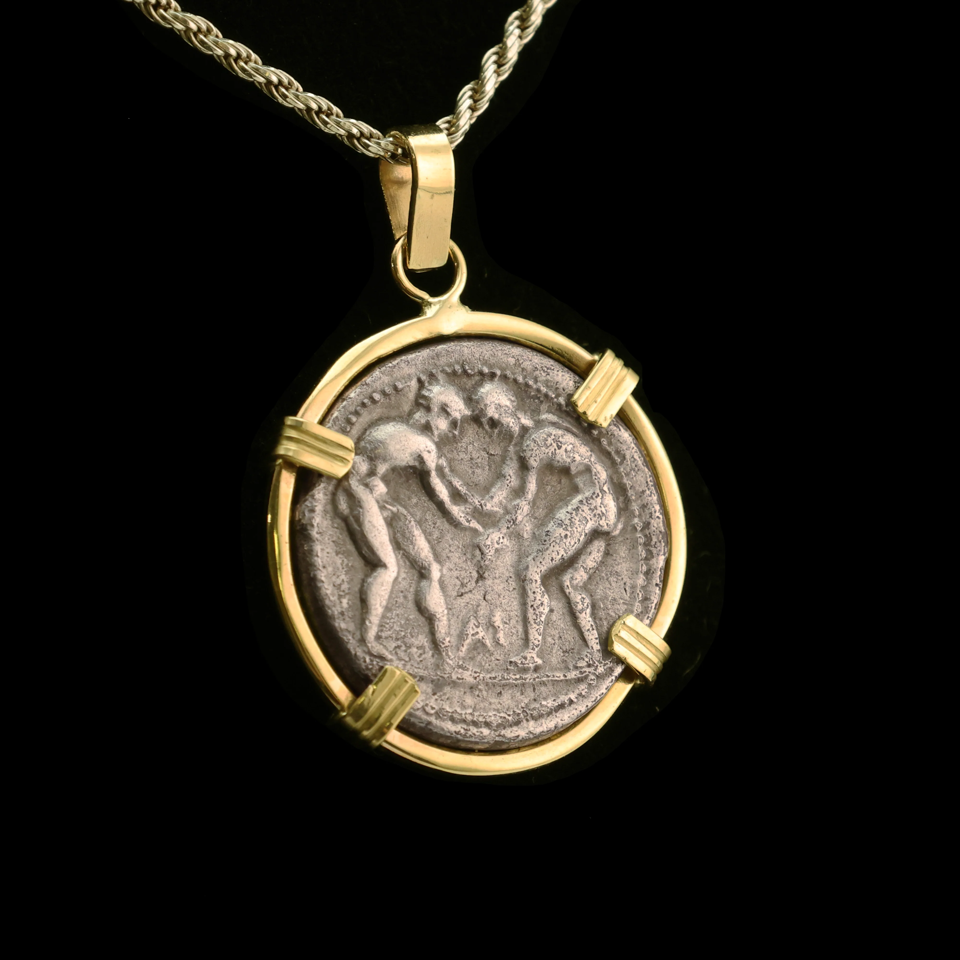 Ancient Greek Wrestler Pendant - Image 5